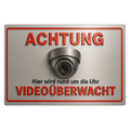 Videoüberwachung Blechschild für Sicherheit