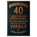 Vierzig Jahre Blechschild - 20x30cm
