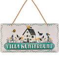 Blechschild Villa Kunterbunt