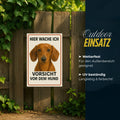 Dackel Hier wache ich Blechschild