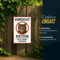 Vorsicht Katzen Blechschild
