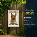 Deutscher Schäferhund Hier wache ich Blechschild