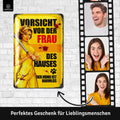 Blechschild Vorsicht Vor Der Frau
