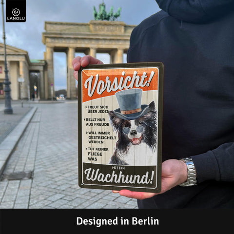 Blechschild Vorsicht kein Wachhund