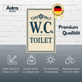 WC Toilet Blechschild