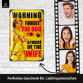 Blechschild Beware Of The Wife