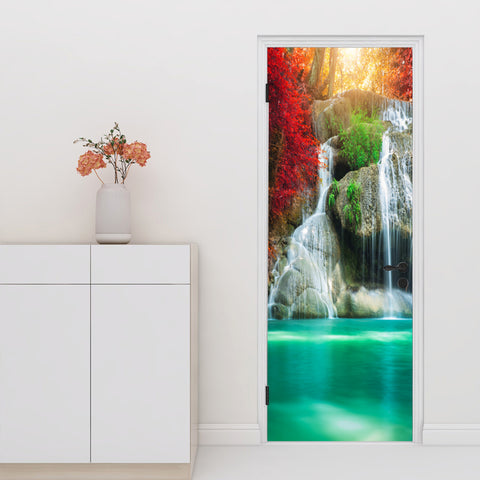Wasserfall Tür Tapete 