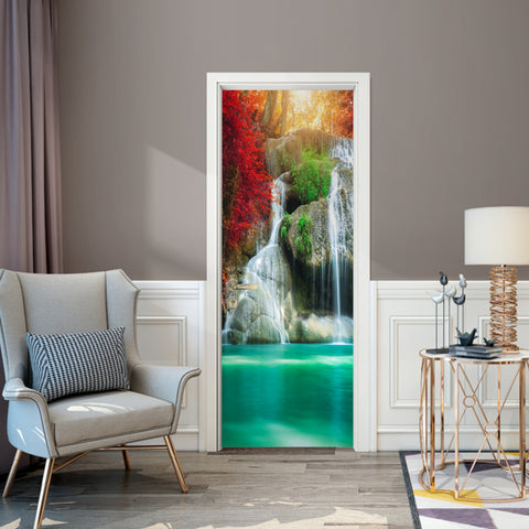 Wasserfall Tür Tapete 