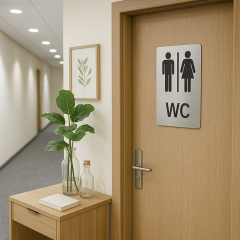 WC Blechschild Mann & Frau