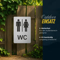 WC Blechschild Mann & Frau