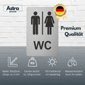 WC Blechschild Mann & Frau