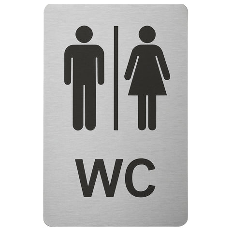WC Blechschild Mann & Frau