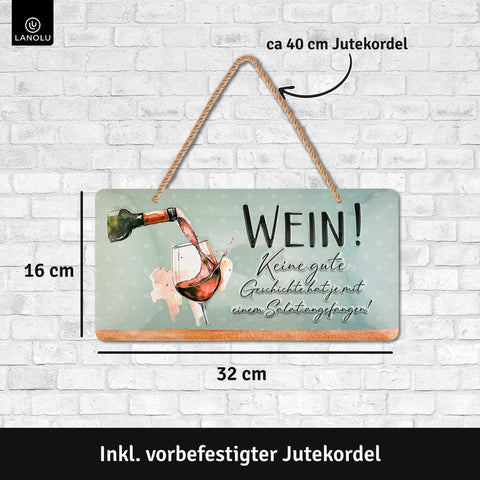 Blechschild Wein Geschichte