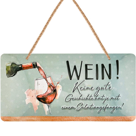 Blechschild Wein Geschichte