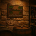 Weinlaube Blechschild