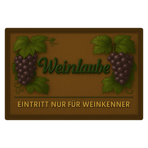 Weinlaube Blechschild
