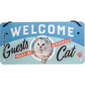 Welcome Guests Cat Hängeschild