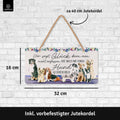 Blechschild Glück Hunde streicheln