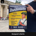 Blechschild Handwerker Stundenlohn