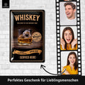 Blechschild Whiskey Glas