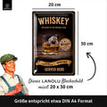 Blechschild Whiskey Glas