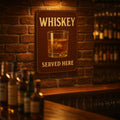 Whiskey Served Here Blechschild