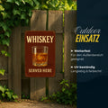Whiskey Served Here Blechschild