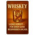 Whiskey lange gereift Blechschild