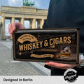 Blechschild Whiskey & Cigars