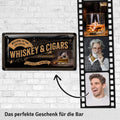 Blechschild Whiskey & Cigars