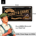 Blechschild Whiskey & Cigars