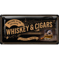 Blechschild Whiskey & Cigars