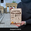 Blechschild Darum Gehen Wir Zum Camping