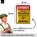 Blechschild Teenager Lebenszeichen
