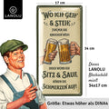 Blechschild Ich geh & steh