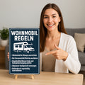 Wohnmobil Regeln Blechschild 