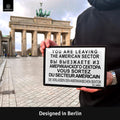 Blechschild USA DDR Sektor