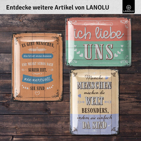 Blechschild Zuhause ist da