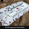 Blechschild Zuhause Herz