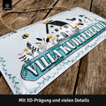 Blechschild Villa Kunterbunt