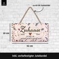 Blechschild Zuhause Herz