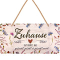 Blechschild Zuhause Herz