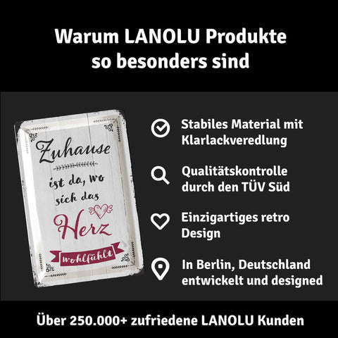Blechschild Zuhause Wohlfühlen