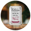 Blechschild Zuhause Wohlfühlen