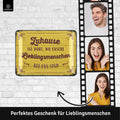 Blechschild Zuahuse Lieblingsmensch