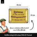 Blechschild Zuahuse Lieblingsmensch